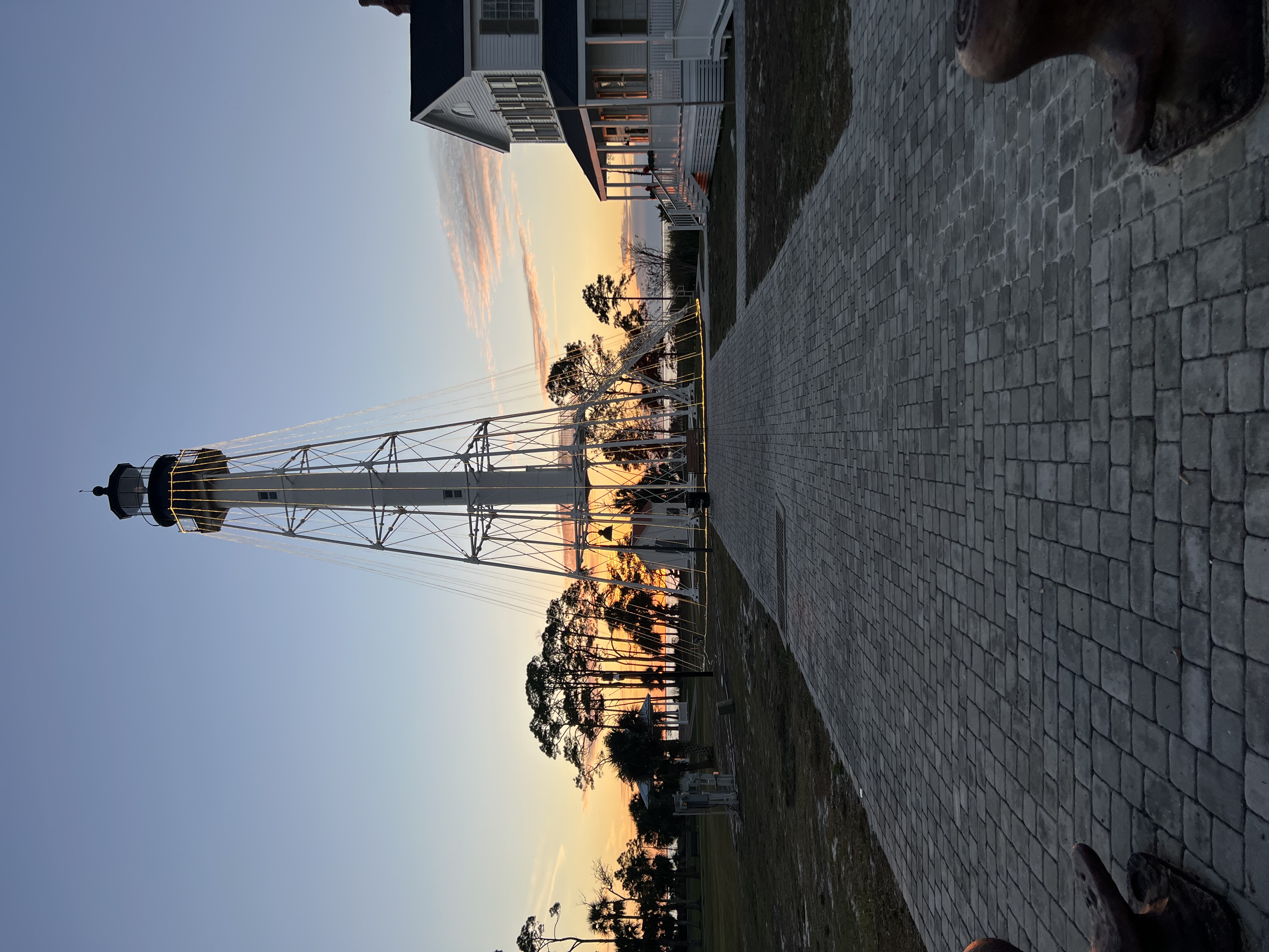 Cape San Blas Lighthouse at sunset