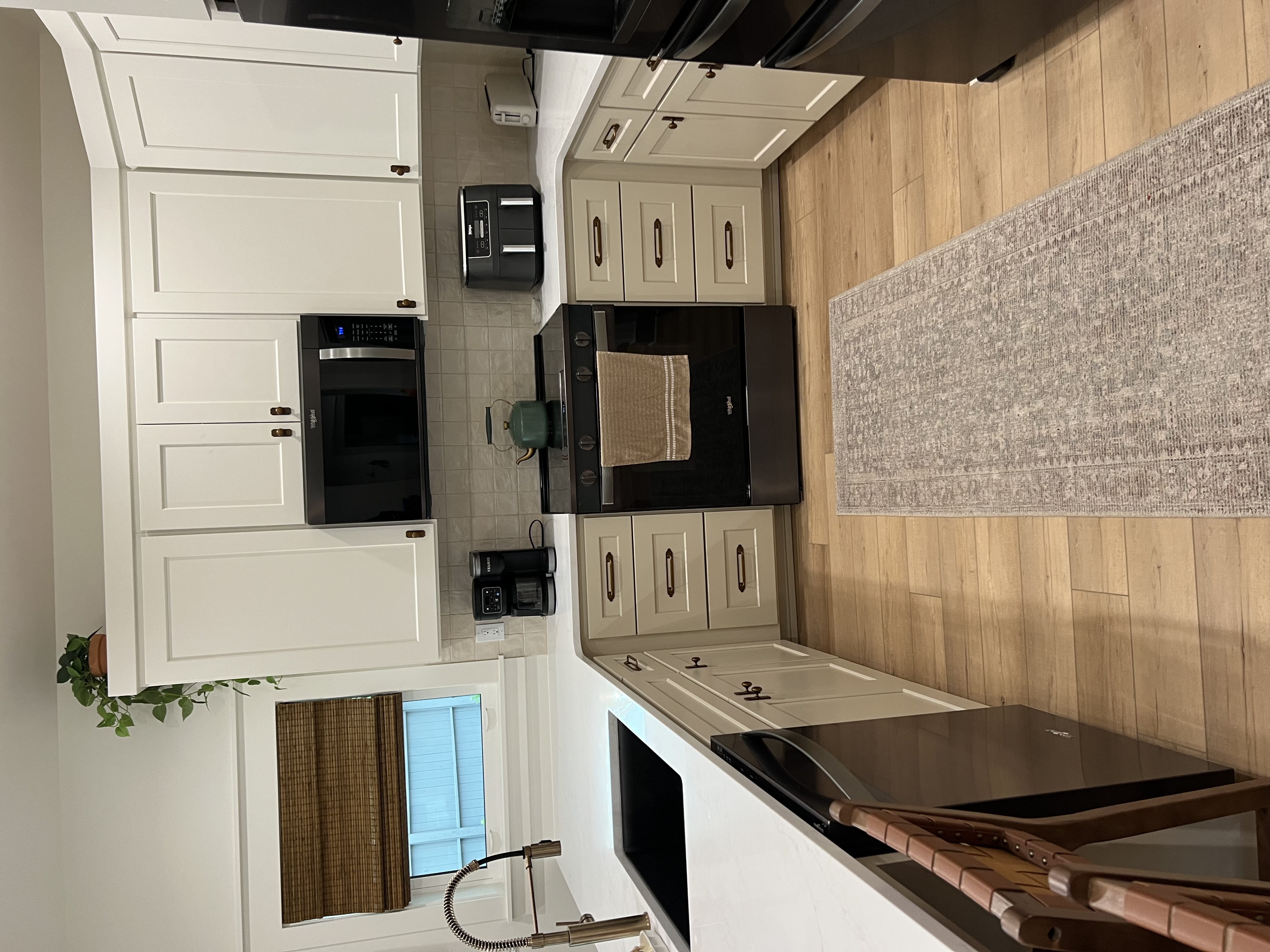Kitchen full view with appliances