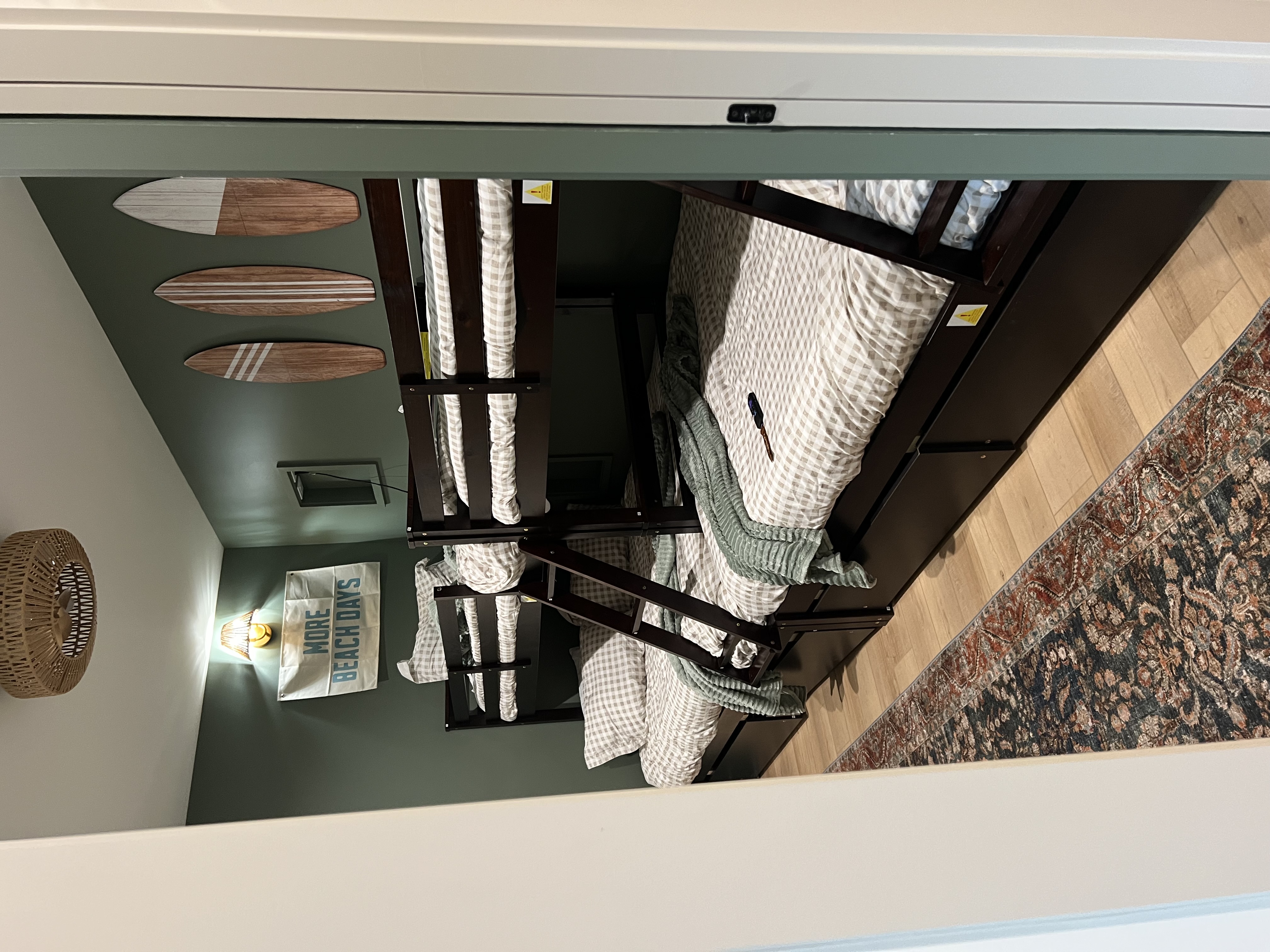 Bunk room overhead view